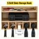 thumbnail image 1 of VEVOR Organizador de herramientas electricas, soporte para taladro de montaje en pared, 5 ranuras para colgar taladro, estación de carga de taladro, almacenamiento de taladro inalámbrico de 2 estante, 1 of 9