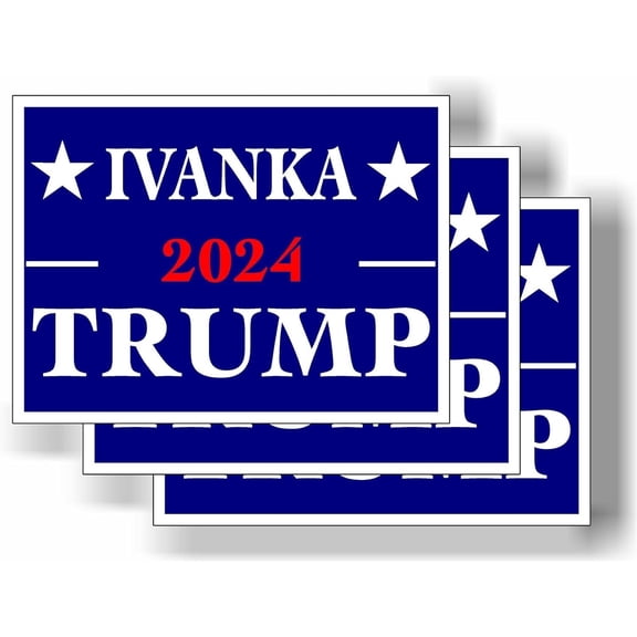 3 Pack Eco Ivanka Trump 2024 Bumper Magnet 4 in x 3 in