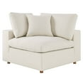thumbnail image 3 of Modular Sectional Sofa Couch, Light Beige, Fabric, Living Kitchen Cafe Bistro Hospitality Restaurant, Modern Contemporary HB33223, 3 of 14