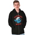 thumbnail image 5 of Sleepy Smurf Current Mood Tired Lazy Zip Up Hoodie Men's Women's Brisco Brands S, 5 of 6
