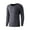 Dark Gray, variant on Men's thermal Compression Shirt Cotton Thick Long Sleeve thermal Shirts Athletic Base Layer Top Cold Weather Gear Black 6(L)