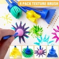 thumbnail image 5 of Paint Sponges for Kids, 53pcs Early Learning Toddlers Sponge Paint Brushes Stamps Foam Art Craft Drawing Tools, 5 of 10