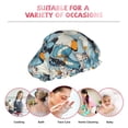 thumbnail image 6 of KLL Butterflys Pattern Shower Cap & Bath Cap for Women,Reversible Oversized Waterproof Shower Caps for all Hair Lengths,Elastic Reusable Bathing Hair Cap, 6 of 6