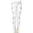 thumbnail image 6 of Tisuna Girls St Patricks Day Leggings Child Cartoon Print Elastic Waist Tight Leg Yoga Pants Fashion Stretchy Little Girls Play Holiday Festive Outfits White Size 18-24 Months, 6 of 6