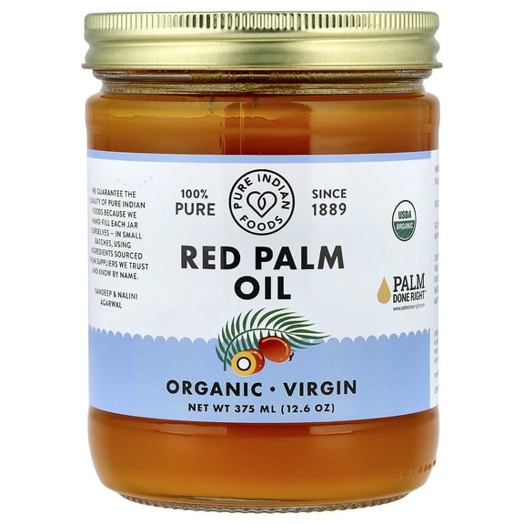 Pure Indian Foods Red Palm Oil, 12.6 oz (375 ml)