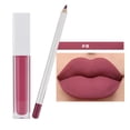 thumbnail image 1 of Set de 2 lápices de brillo labial de 21 colores. Brillo labial mate resistente al agua y a la humedad. 2 juegos (1 lápiz labial + 1 brillo labial)., 1 of 2