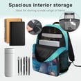 thumbnail image 3 of Jeiento 4-Piece School Backpack and Lunch Box Set for Kids Boys Girls 17 Inch Cute Turtle Backpack with Pencil Case Bookmark Padded Straps Bookbag for Back to School, 3 of 7