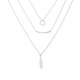thumbnail image 1 of Jumpingount Collar de cadena, joyería estética exquisita, colgantes colgantes de estilo Simple, accesorios, collares en capas para mujer Ropa, zapatos y accesorios Miscelánea Jumpingount AP009190-00, 1 of 6