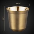 thumbnail image 4 of Taza de café de acero inoxidable 80 ml taza resistente al calor de pared para Espresso, 4 of 11