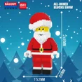 thumbnail image 5 of Small Diamond Building Blocks 1910pcs Santa Claus Action Figures Building Bricks DIY Assembly Christmas Gifts For Kid Toy, 5 of 9