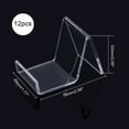thumbnail image 2 of 12pcs Transparent Acrylic Display Stands Clear 7.6x4.5x5.3cm, 2 of 6