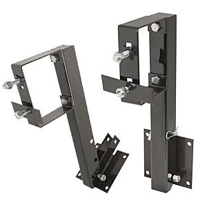 Ultra-Fab Spare Tire Carrier 15-954730 Clamps To 4 Inch Wide Rear Box Style Bumper; Folding; Powder Coated; Black; Steel