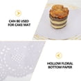 thumbnail image 4 of Quentinu About 150 Sheets Mini Round Lace Doilies Paper Placemat Decorative Coaster Cake Paper Mat, 4 of 7