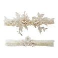 thumbnail image 1 of 2 piezas de accesorios de encaje para novias y bodas, suaves para niñas, para actuaciones en el escenario. Beige, 1 of 9