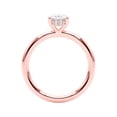 thumbnail image 3 of Women’s 1.10 Ctw Oval Lab-Grown Brilliant Cut (G-H Color, VS1 Clarity) Diamond Engagement Ring in 10K White, Rose, and Yellow Gold, 3 of 5