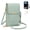 Green, variant on TouchScreen Phone Crossbody Bag for Women, Anti Theft Leather Cell Phone Small Purse with Clear Window for Travel, Shopping & Everyday Use-Brown