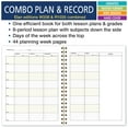 thumbnail image 3 of Elan Publishing Company HARDCOVER Combination Plan and Record Book - 8 Period Teacher Lesson Planner (PR8-1035 - Spring Floral) - PR8-1035FT-30, 3 of 9