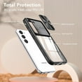 thumbnail image 6 of Compatible with Samsung Galaxy S23 Case Shockproof, Samsung S23 Phone Case Silicone with Slide Camera Lens Protector Cover Ultra Slim Transparent Protective Cases for Women Girls (Black), 6 of 12