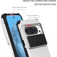 thumbnail image 2 of KOMI Compatible with Google Pixel 9/Pixel 9 Pro Case, Built in Slide Camera Lens Cover, Invisible Kickstand,Shockproof Full Body Protective Phone Cover (White), 2 of 5