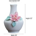 thumbnail image 2 of xianyou-Handmade Flower Ceramic Vase for Home Living Room Office Desktop Decoration,Mini 3D Ceramic Vase Style A (Style A), 2 of 4