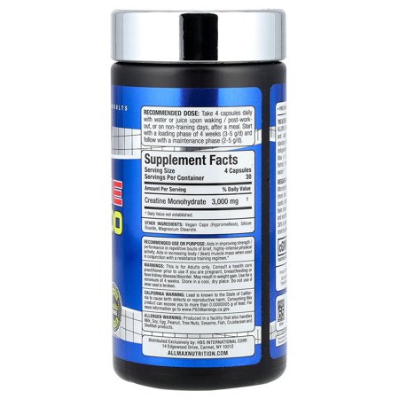 オールマックス クレアチン 3000 120粒 ALLMAX CREATINE 3000 エネルギー補給 サプリメント お取り寄せ