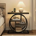 thumbnail image 5 of Tribesigns 4-Tier End Table for Living Room, Wood Narrow Side Table for Bedroom, Grey, 5 of 8