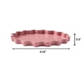 thumbnail image 3 of Bloem Wave 6" Diameter Resin Saucer Tray: Dusty Rose - Matte, Decorative, Indoor and Outdoor 4-Pack, 3 of 4