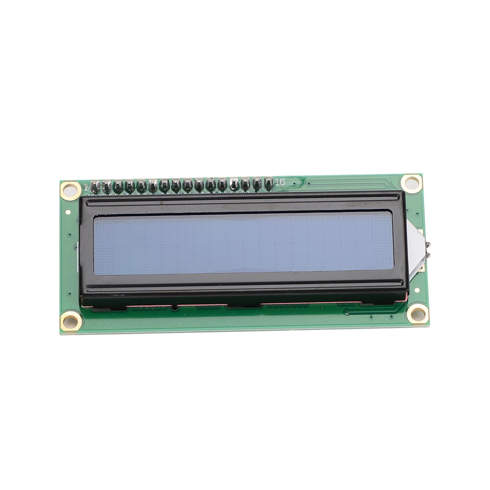 Tebru 1602 LCD Module Display,HW-060A LCD Module 1602 LCD Display with Adapter Board IIC/I2C/Interface Blue Screen, 1602 Module Display