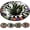 #B, variant on 3D Halloween Rug, skeleton vortex quilted round Mat (#F,60 cm / 23.6 in) | 3D Candy Corn Abyss Quilted Round Mat with Spooky Depth Design Crystal Velvet Soft & Durable Fabric Non-slip
