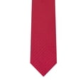 thumbnail image 5 of Jacob Alexander Men's Woven Diamond Grid Pattern Regular Neck Tie - Red Blue, 5 of 7