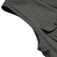 thumbnail image 5 of Ikevan Men'S Outdoor Vest Leisure Jacket Lightweight Vest with Zip Many Pockets Black 18(5XL), 5 of 6