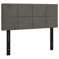 thumbnail image 2 of vidaXL Headboard Dark Gray 39.4"x2"x30.7"/34.6" Velvet, 2 of 75