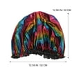 thumbnail image 2 of Weiweiguan Elastic Bathing Shower Shower Hat Night Sleep Bonnet for Children Adult, 2 of 6