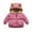 Pink, variant on ANINEO Toddler Kids Baby Boys Girls Winter Warm Solid Coats Ears Fleece Hooded Padded Outwear