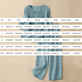thumbnail image 3 of GZWYHT 2 Piece Linen Sets For Women,Linen Outfits Women 2 Piece Traditional Summer Blouse Trendy Retro Embroidered Embroidered Tops Work Business Cute Loose Blouses Black XL, 3 of 5