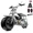 Gray, variant on 99cc 4-Stroke Gas Mini Bike for Ages 13+, Pull Start Mini Dirt Bike, Rear Disc Brake, Up to 28 MPH, 220 lb Capacity, All-Terrain Tires