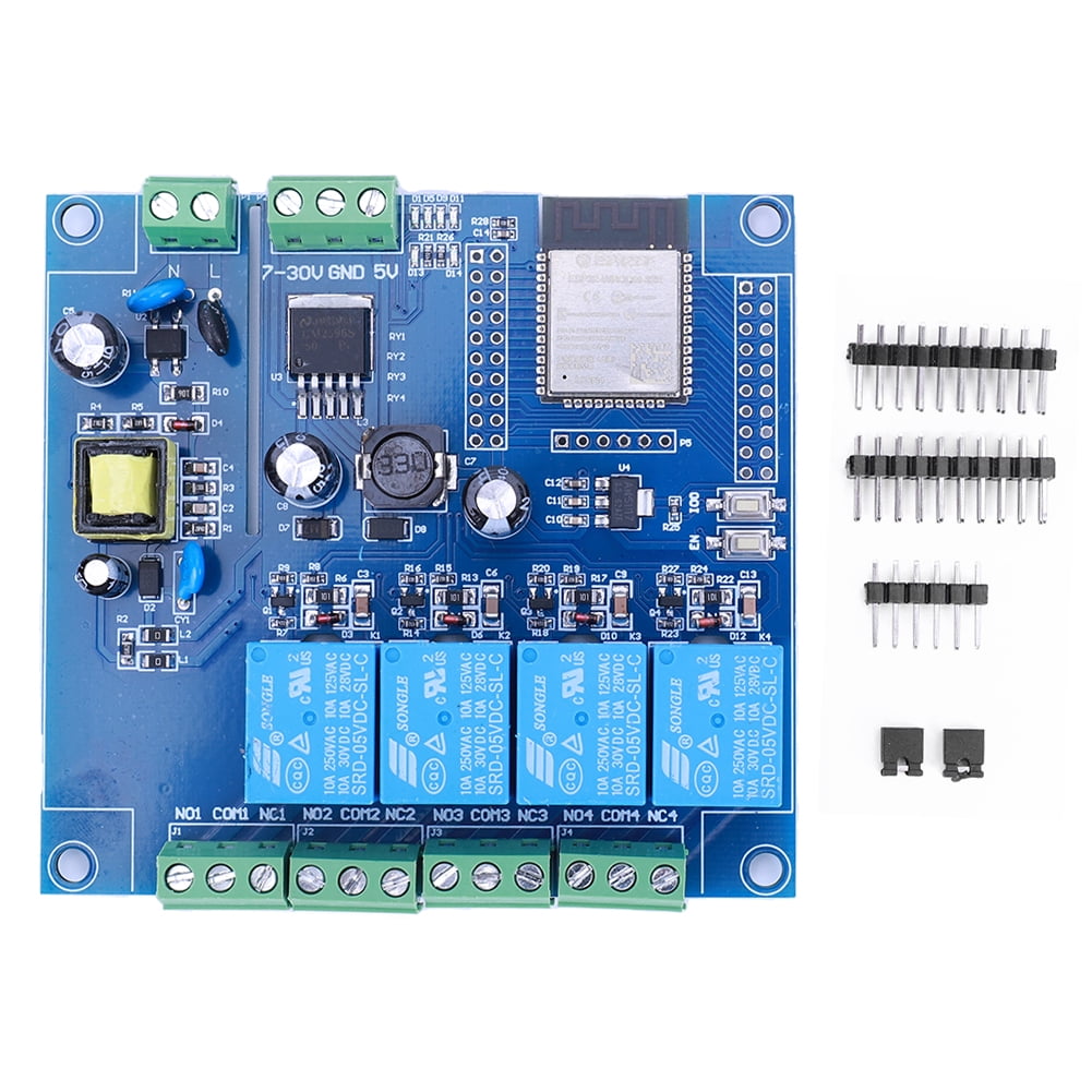 Módulo relé ESP32-WROOM-32E Placa desarrollo 4 canales ESP32 ...