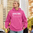 thumbnail image 4 of Adulting Would Not Recommend Sweatshirt Funny Adult Life is Hard Review Humor Parenting 18th Birthday Gen X Hoodie, 4 of 7