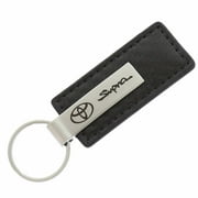 Toyota Supra Carbon Fiber Leather Keychain (Gunmetal)