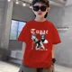thumbnail image 3 of Camiseta de algodón para niños, de Tupac 2pac, rapero, Thug Life, estilo hip hop, moda para bebés, ropa para niños y niñas, camiseta de manga corta de verano para niños, 3 of 5