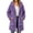 Purple, variant on Edvintorg Womens Jackets Plus Size Long Sleeve Casual Coat Fall Winter Hooded Zip up Long Outerwear with Pocket Womens Clothing Black S-3XL