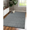 thumbnail image 2 of HomeRoots  9 x 12 ft. Wool Geometric Hand Woven Rectangle Area Rug, Gray, 2 of 9
