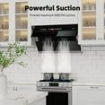 thumbnail image 2 of Range Hood 30 inch with 900CFM, Voice/Gesture Sensing/Touch Control Panel, Unique Side-Draft Design for Under Cabinet Modern Kitchen Hood, Ducted/Ductless Convertible, 2 of 8