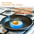 thumbnail image 6 of Clearance Egg Steamer under $8 Eggs Rings 4PCS Silicone Tool Pancake Cooking Handles Nonstick Kitchen Kitchen，Dining Bar, 6 of 8