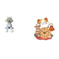 thumbnail image 1 of Figura de escritorio,Estante con estatua de astronauta para decoración de oficina y hogar,Reloj de pared,Reloj de pared silencioso para amantes de los gatos,Bonito reloj de pared para, 1 of 8