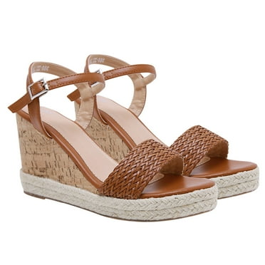 Strap Wedge Sandals Womens Shoes Knitted Roman Chic Stylish Slope Heel Casual Girls Miss