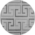 thumbnail image 1 of Ahgly Company Indoor Round Abstract Gray Contemporary Area Rugs, 5' Round, 1 of 1