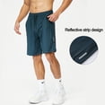 thumbnail image 3 of Pantalones cortos deportivos de secado rápido azules, pantalones cortos transpirables de seda de hielo para entrenamiento para correr, 3 of 6