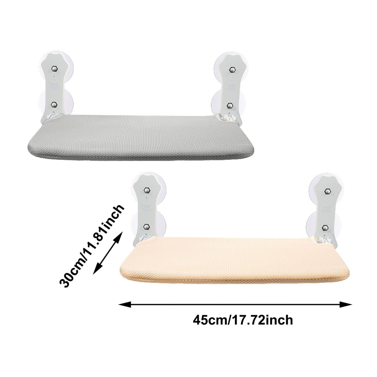 CanGonggg Cat Window Cordless Perches Window Sill Seat Bed Foldable Stable Lounger Upgraded Suction Cup Easy Assembly Indoor Cats Kitty Shelf Pet Hut outside for Outdoors Copper Pet Hooks Hanging