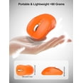thumbnail image 4 of Wireless Mouse for Laptop, Ergonomic Silent Computer Mouse with USB & USB-C, 3 DPI 6 Buttons, Orange, 4 of 9